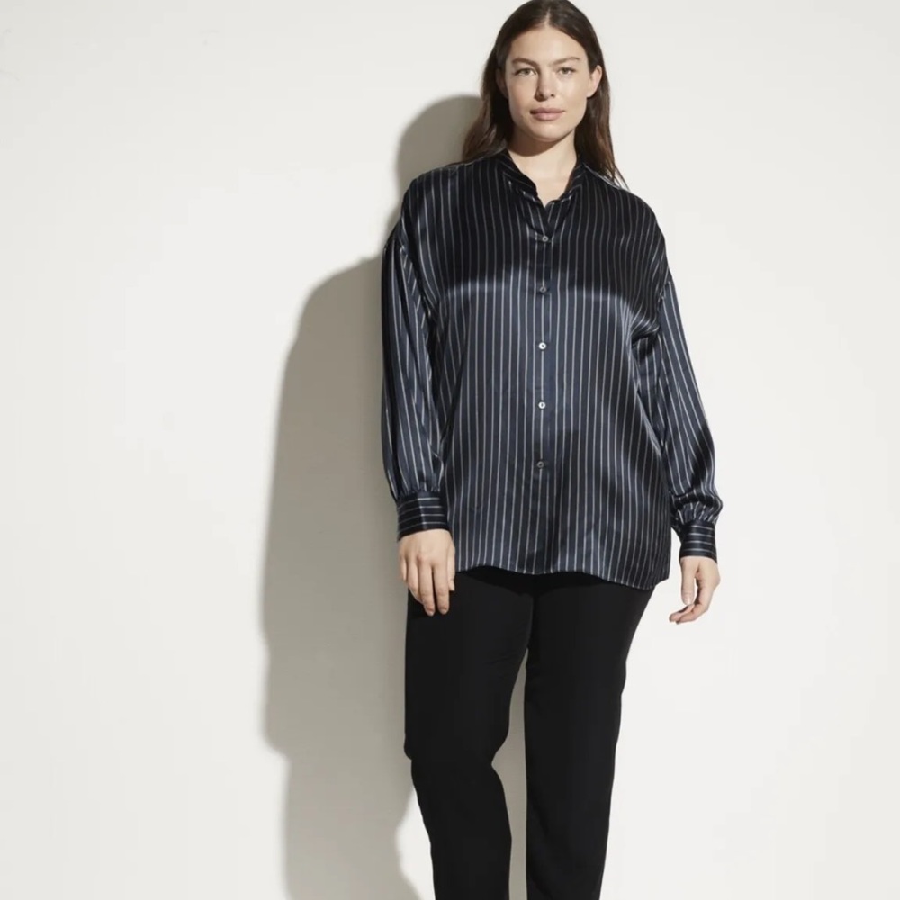 Vince Silk Women’s Long-sleeve Blouse